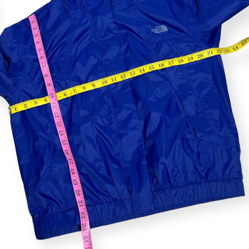 The North Face royal blue hooded windbreaker rain jacket size L - Picture 4 of 7